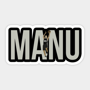 Manu Ginobili - San Antonio Spurs Sticker